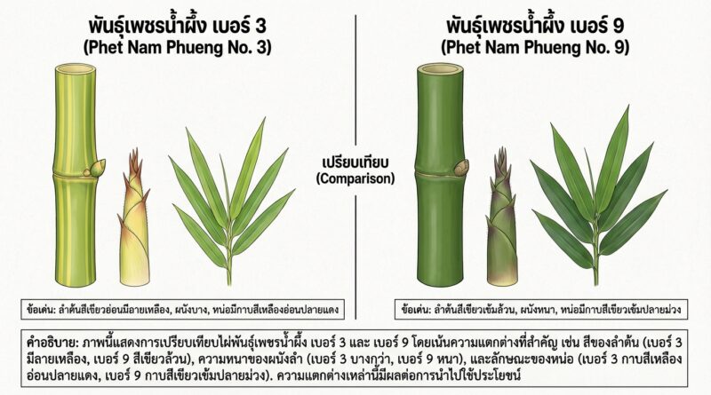 ไผ่บงหวานเพชรน้ำผึ้ง เบอร์ 9